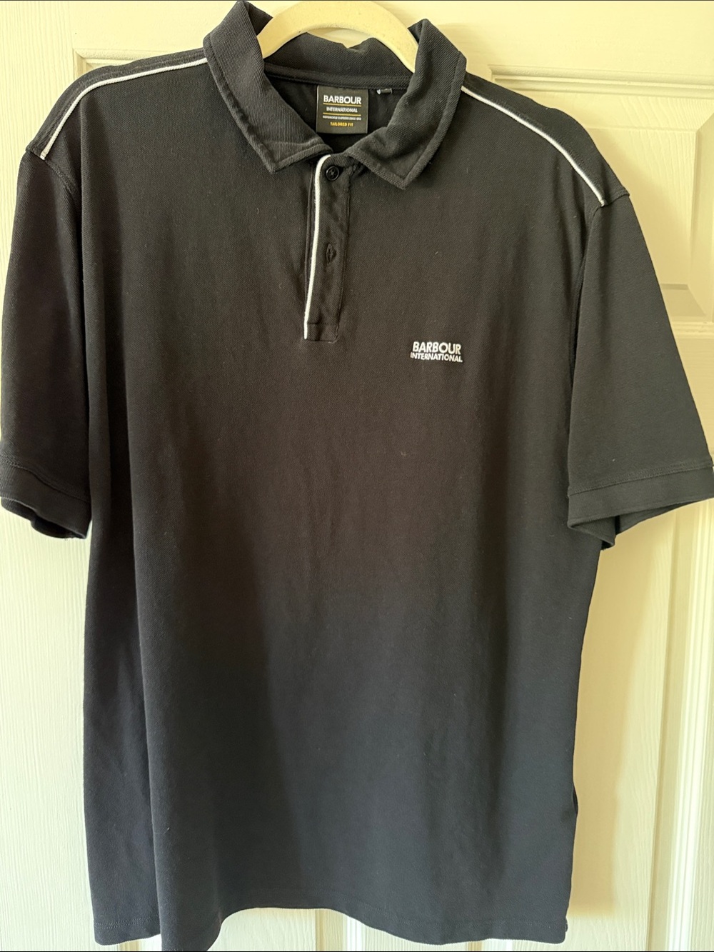 Men’s Barbour Black Polo